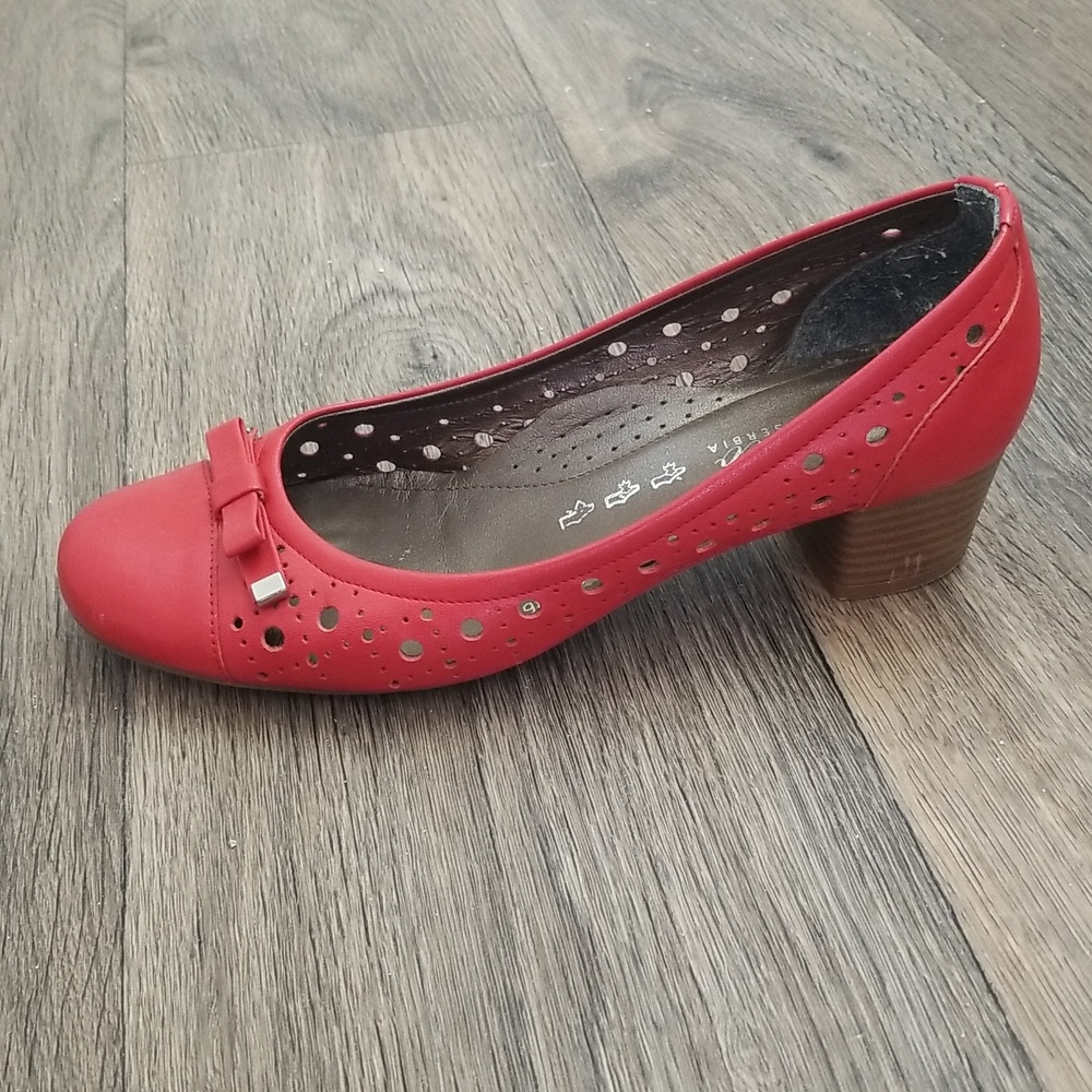 LAST Chance 🥿Red Genuine Leather low heels